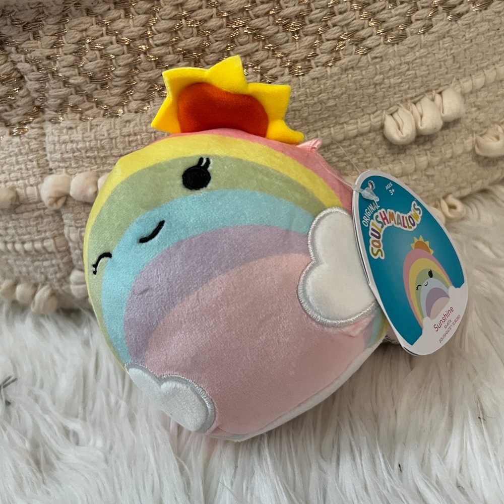 Squishmallow 3.5” Sunshine the Rainbow, 2022